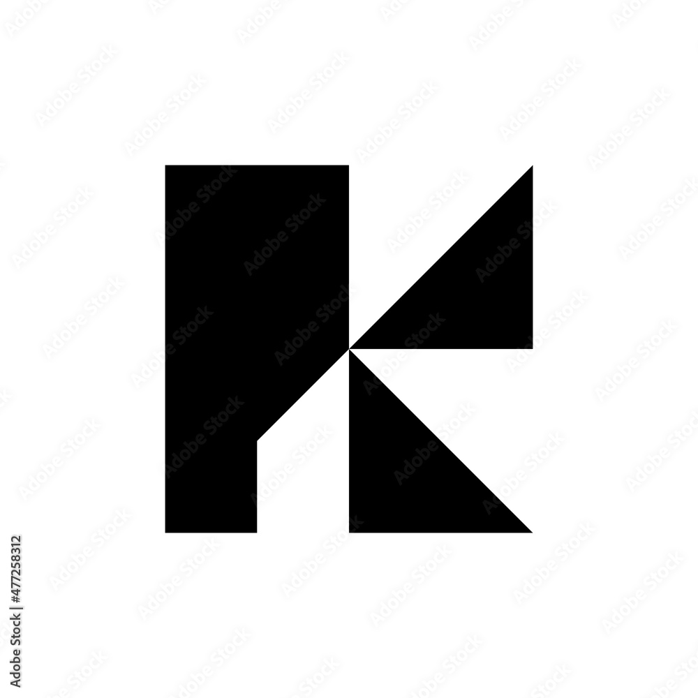 Letter K logo. Icon design. Template elements. Geometric abstract logos Letter K logo. Icon design. Template elements. Geometric abstract logos