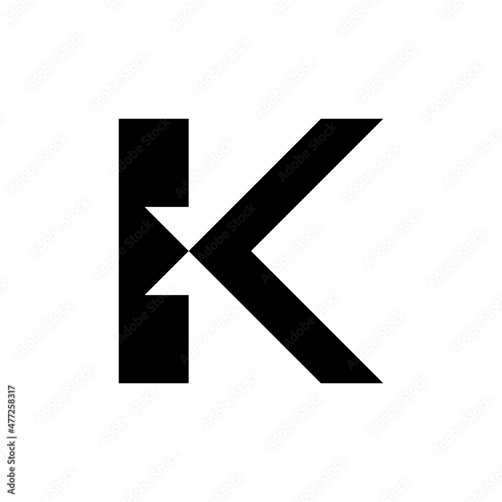 Letter K logo. Icon design. Template elements. Geometric abstract logos Letter K logo. Icon design. Template elements. Geometric abstract logos