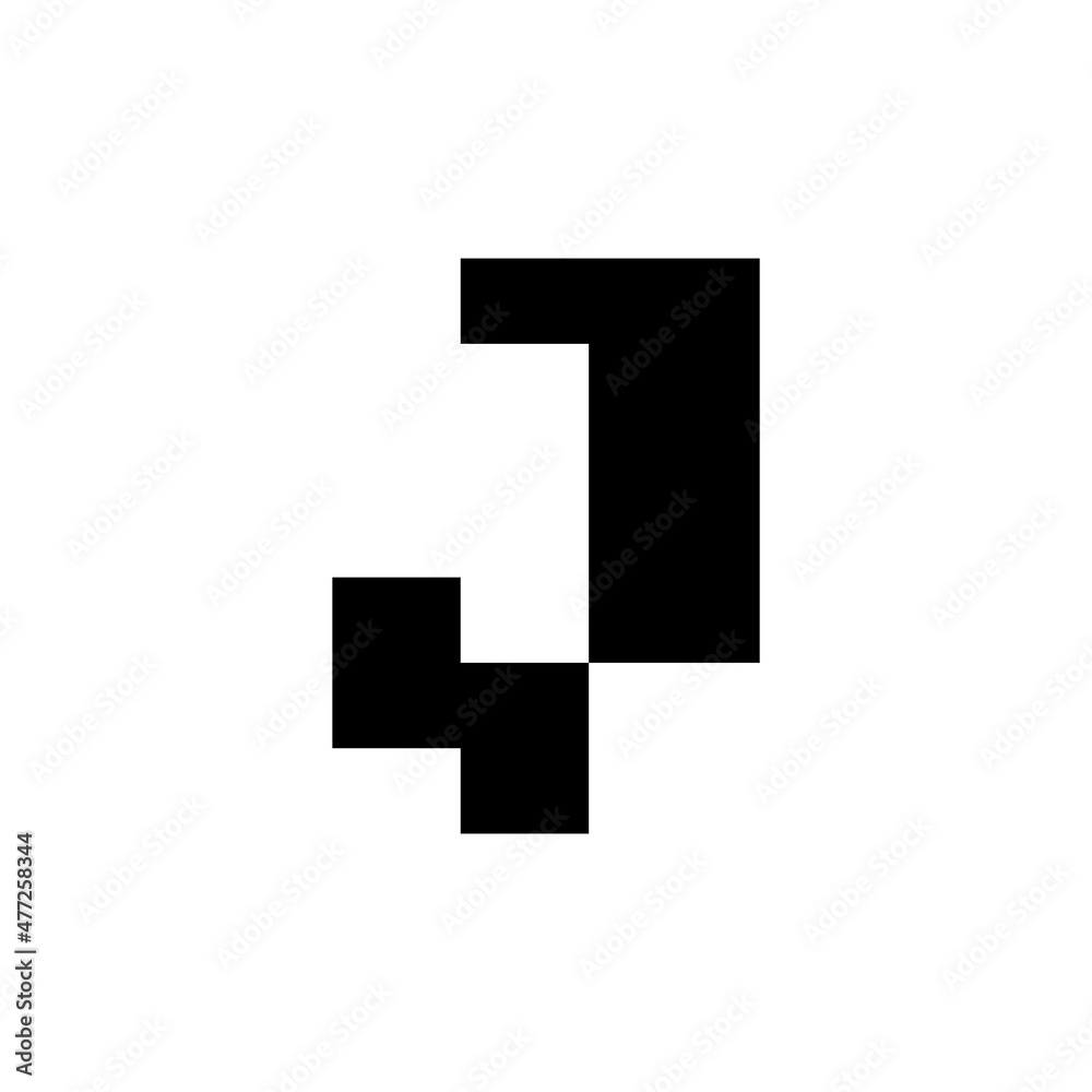 Letter J logo. Icon design. Template elements. Geometric abstract logos Letter J logo. Icon design. Template elements. Geometric abstract logos