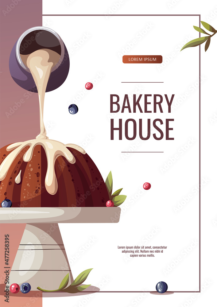 Golden Gradient Creative Cake Gourmet Poster Template Download on Pngtree