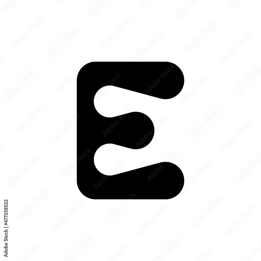 Letter E logo. Icon design. Template elements. Geometric abstract logos Letter E logo. Icon design. Template elements. Geometric abstract logos
