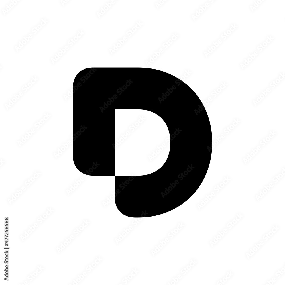 Letter D logo. Icon design. Template elements. Geometric abstract logos Letter D logo. Icon design. Template elements. Geometric abstract logos