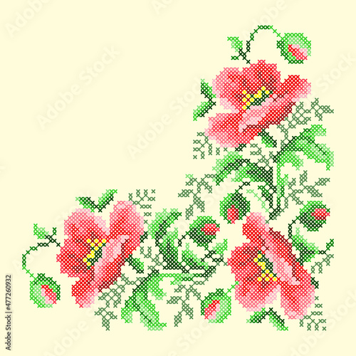 vector floral frame