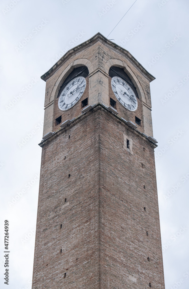 historical clock tower. buyuk saat. adana, turkey.