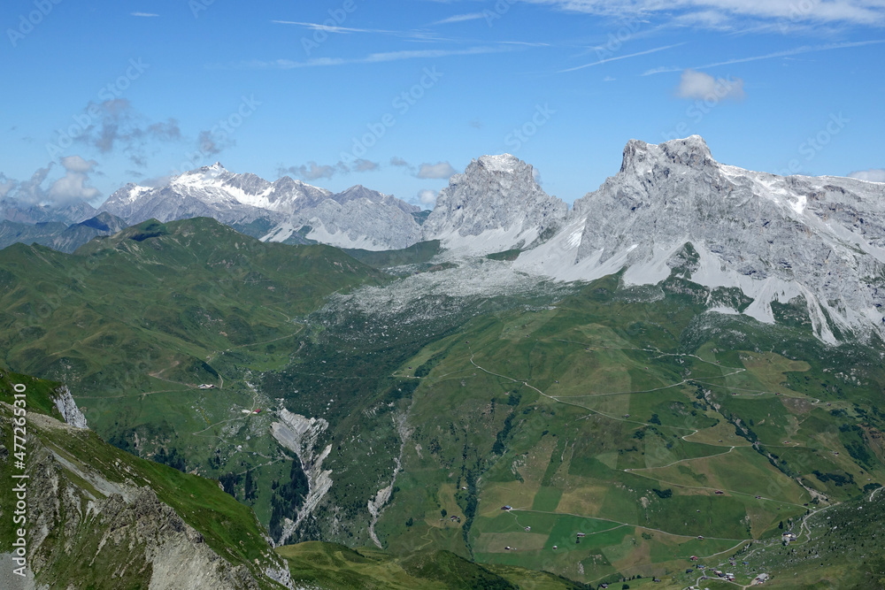 Schesaplana, Drusentürme und Sulzfluh