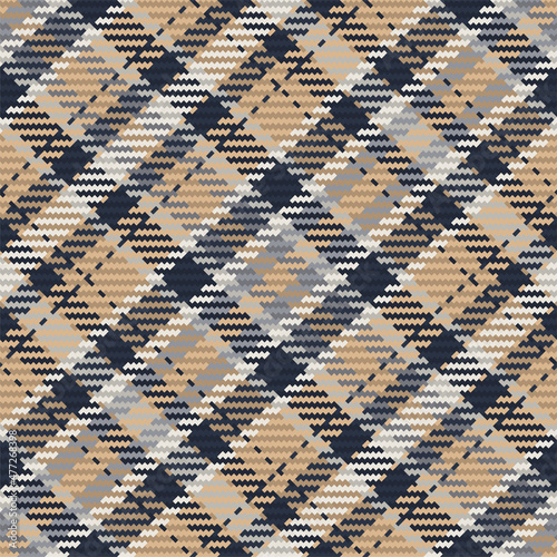 Seamless pattern of scottish tartan plaid. Repeatable background with check fabric texture. Vector backdrop striped textile print.