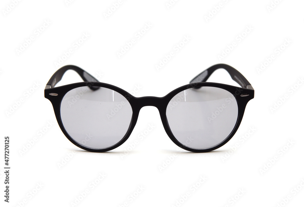 Fashionable sunglasses for men. dark glass. beautiful shape. on white isolated background Fashionable sunglasses for men. dark glass. beautiful shape. on white isolated background