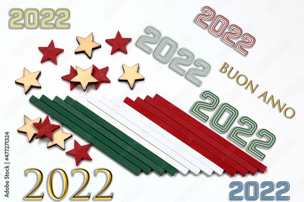Fototapeta premium Buon Anno 2022
