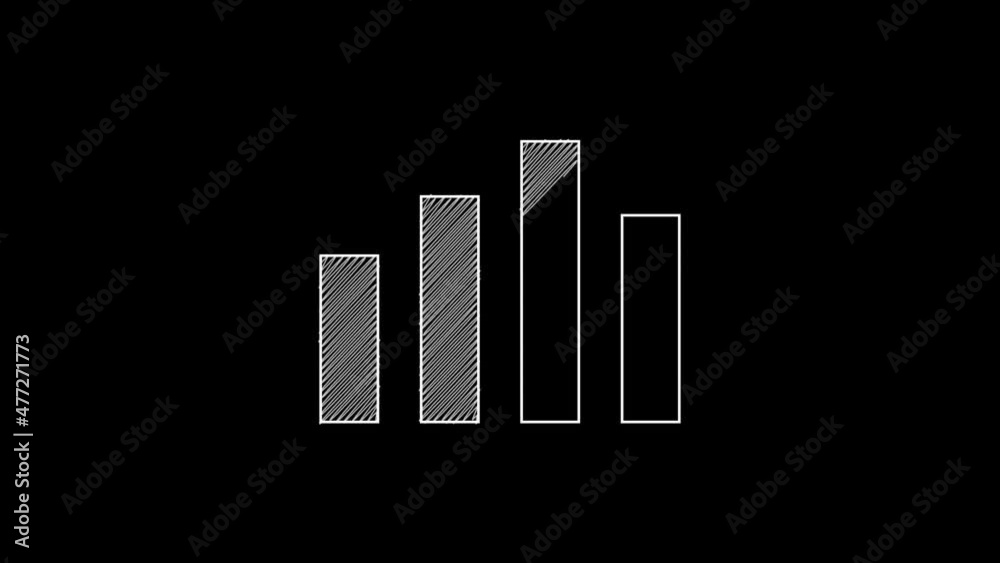 White line Music equalizer icon isolated on black background. Sound wave. Audio digital equalizer technology, console panel, pulse musical. 4K Video motion graphic animation White line Music equalizer icon isolated on black background. Sound wave. Audio digital equalizer technology, console panel, pulse musical. 4K Video motion graphic animation