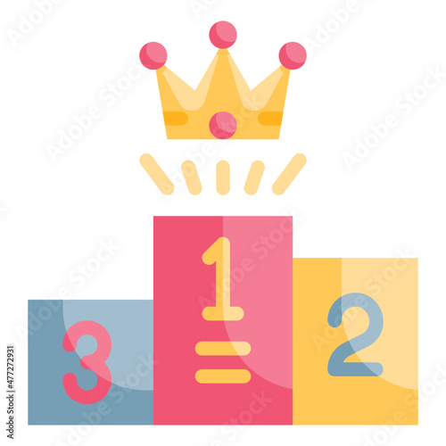 winner flat icon