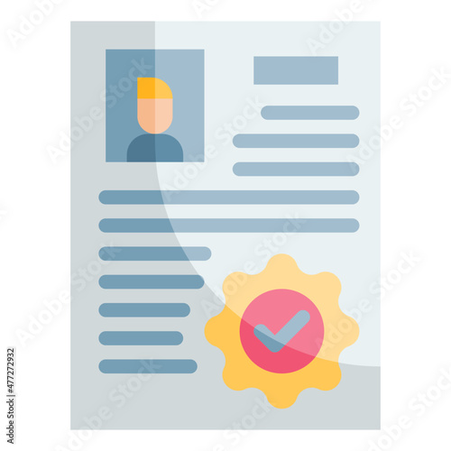 approved flat icon