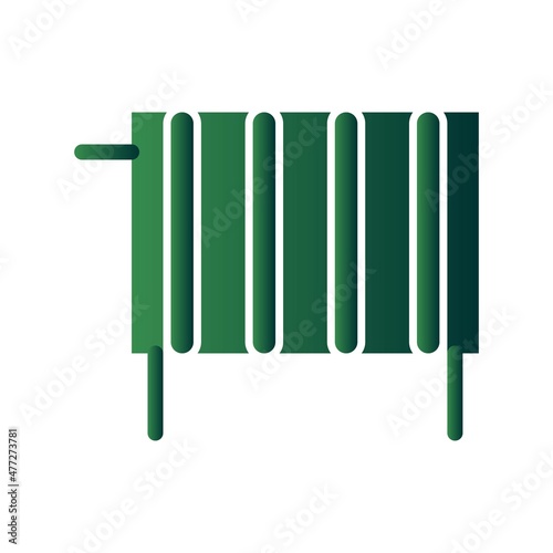 Heating Glyph Gradient Vector Icon Design