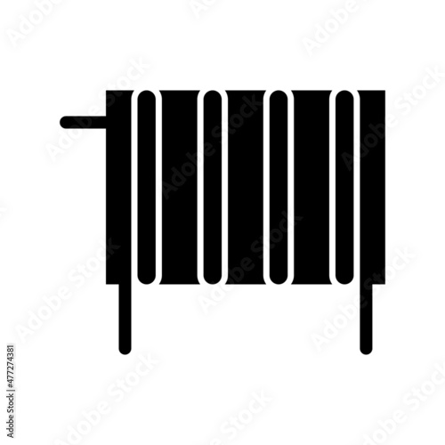 Heating Glyph Vector Icon Design