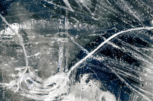 Fotografie, Obraz Fissures dans la glace