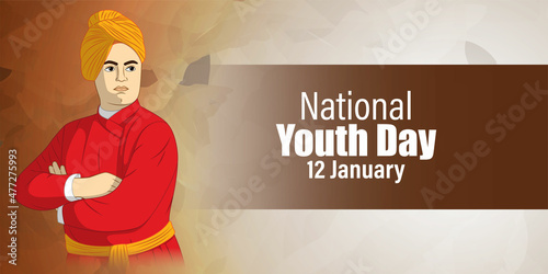 vector illustration for national youth day