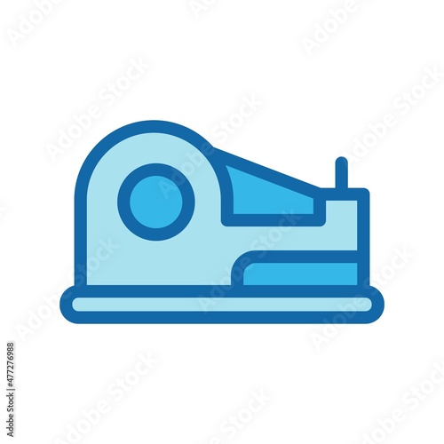 Tape Dispenser Line Filled Blue Vector Icon Design