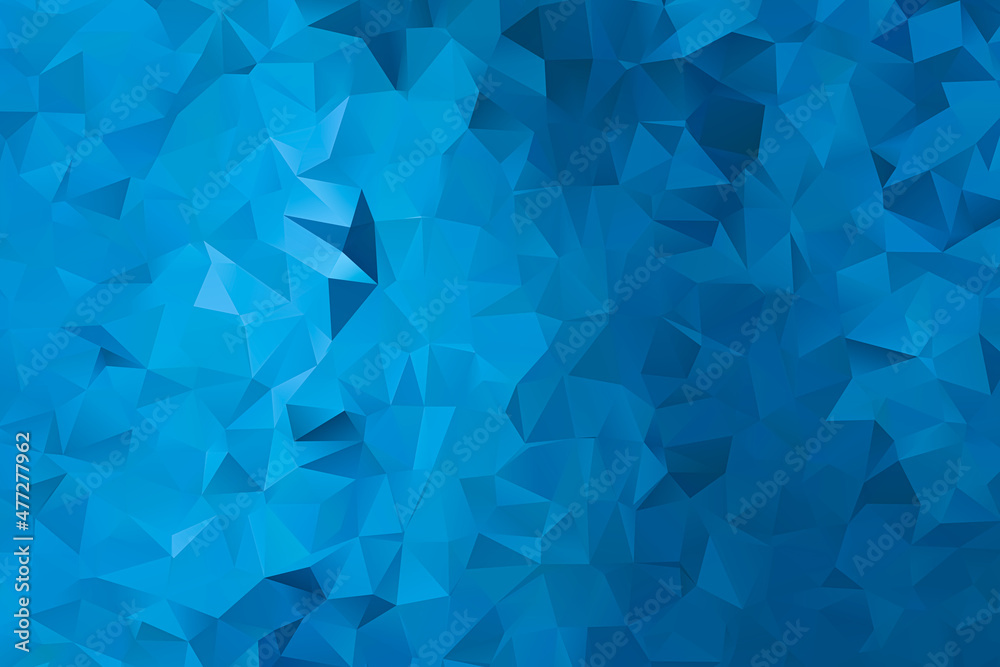 Abstract blue polygonal background triangla