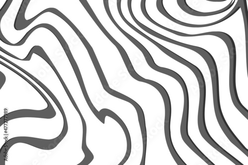 Abstract striped wavy background white and gray