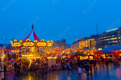 Weihnachtsmarkt im Zürich, Schweiz