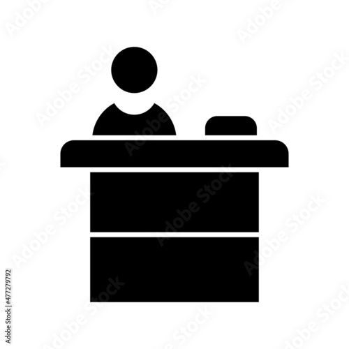 Demonstration Glyph Vector Icon Design