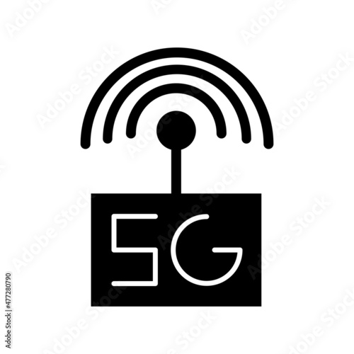Antena Glyph Vector Icon Design