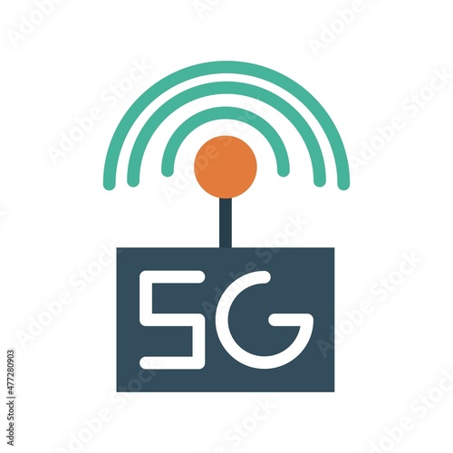 Antena Flat Vector Icon Design