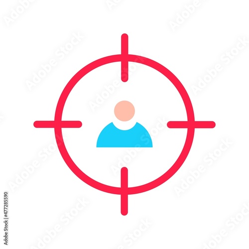 Headhunter Flat Vector Icon Design