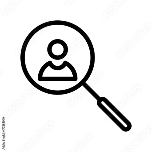 Job Seeker Line Vector Icon Design