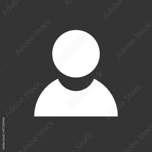 Employe Glyph Inverted Vector Icon Design
