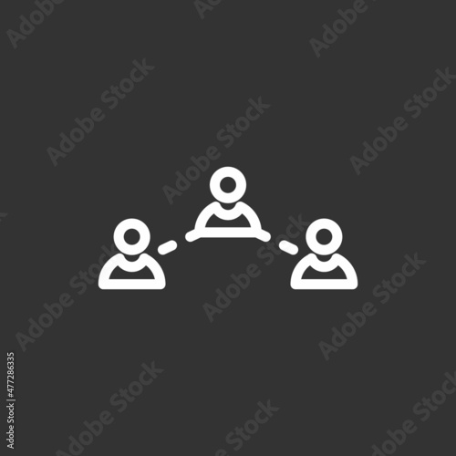 Recomendation Line Inverted Vector Icon Design photo