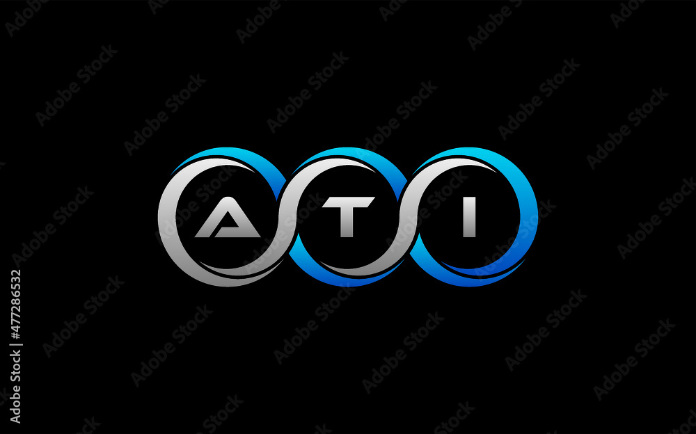 ATI Letter Initial Logo Design Template Vector Illustration ATI Letter Initial Logo Design Template Vector Illustration