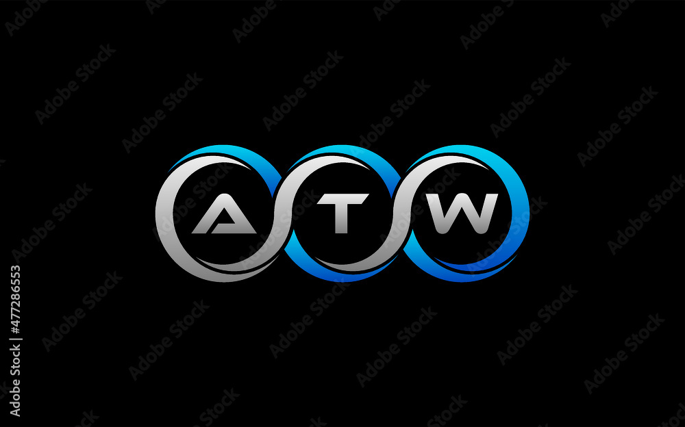 ATW Letter Initial Logo Design Template Vector Illustration ATW Letter Initial Logo Design Template Vector Illustration