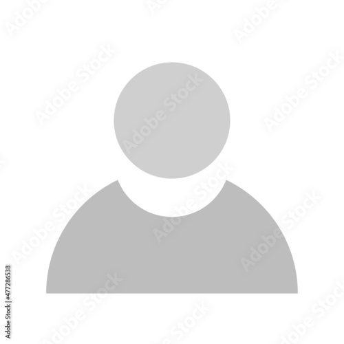 Employe Flat Grey Scale Vector Icon Design