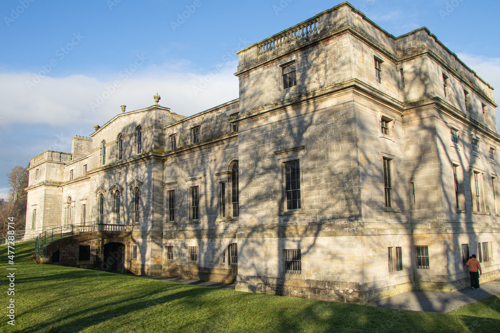 Old Penicuik House view. Penicuik House is located 10 miles south of Edinburgh