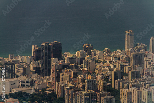 Rio de Janeiro City, Brazil, top view