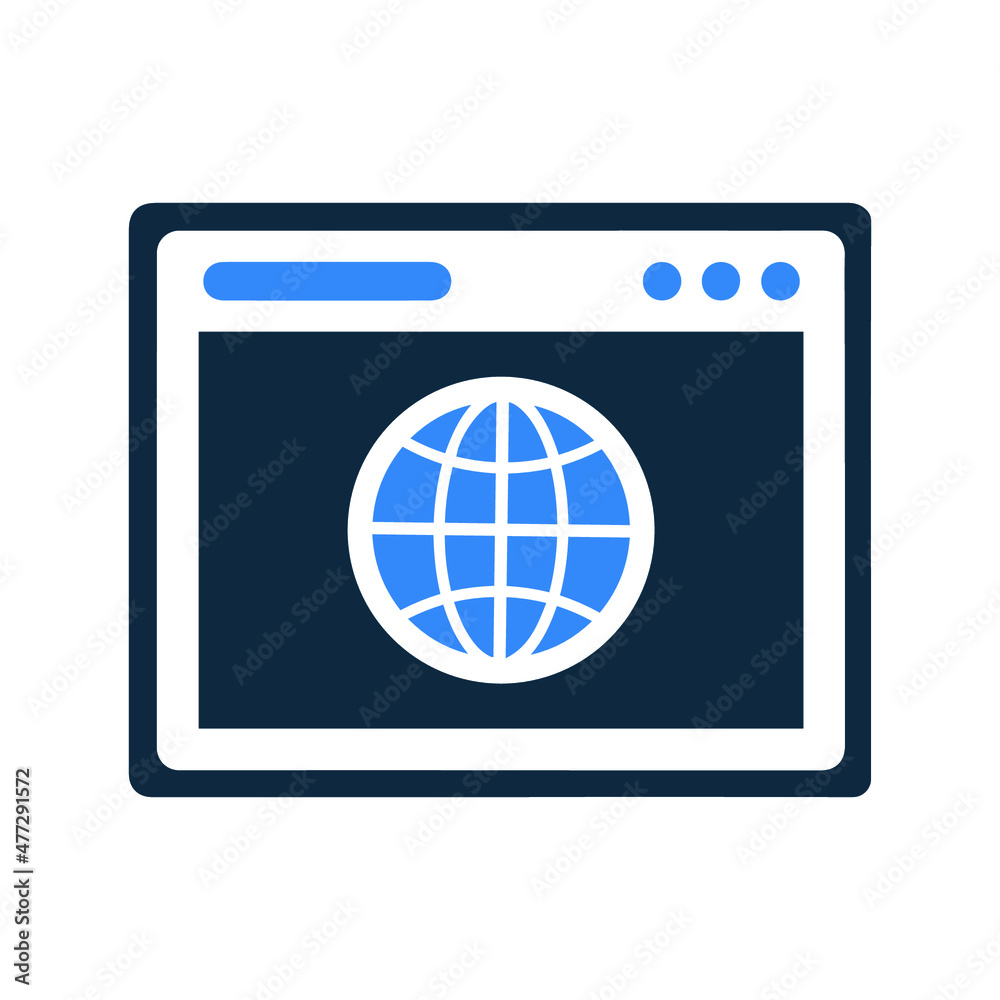 Browser, internet, web icon. Simple vector sketch. Browser, internet, web icon. Simple vector sketch.