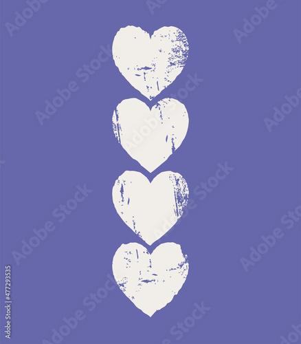 Day of love. A postcard with a heart in boho style. A confession of feelings.