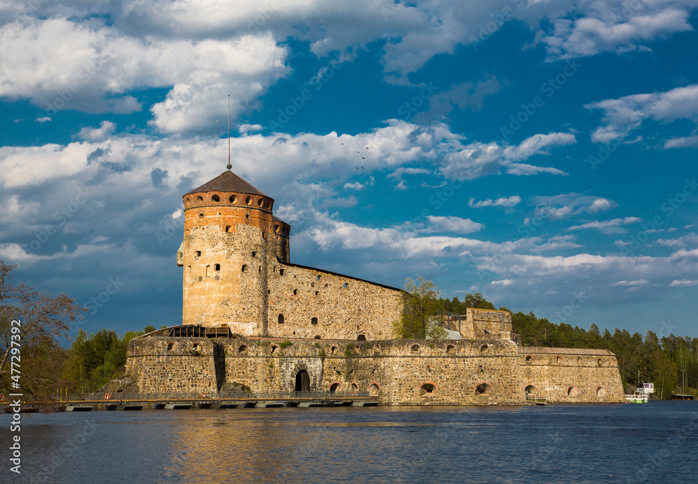 Fortress in the city of Savonlinna in Finland