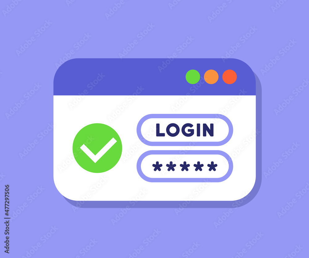 Enter your login and password icon. Computer code. Social media account registration. Vector on isolated background. EPS 10 Enter your login and password icon. Computer code. Social media account registration. Vector on isolated background. EPS 10