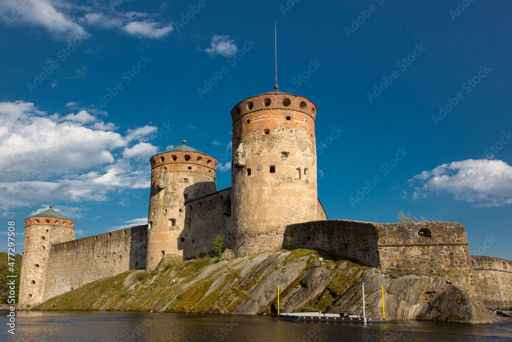 Fortress in the city of Savonlinna in Finland