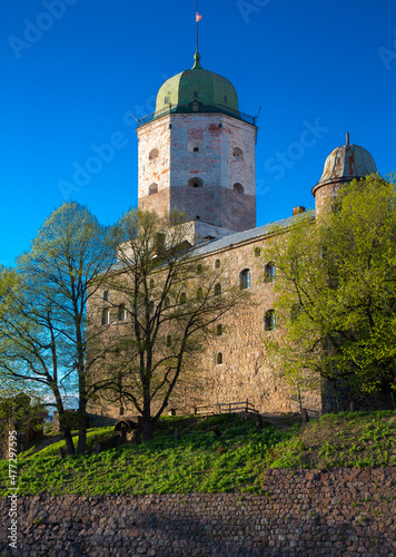 Fortress in the city of Vyborg in Russia