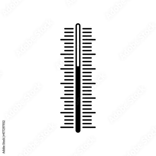 Thermometer icon. Temperature control concept. Vector on isolated background. EPS 10