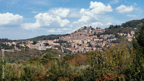 view of Rocca di Papa, latium, italy
