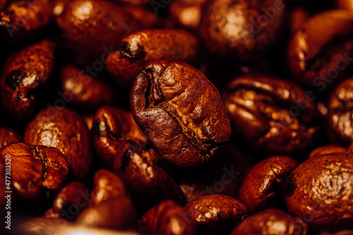 Coffee beans background © Attila