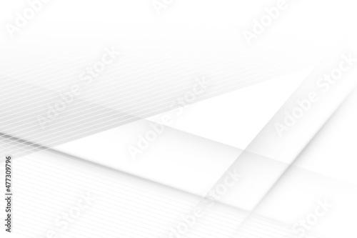Abstract white and gray color, modern design background with geometric shape. Vector illustration.
