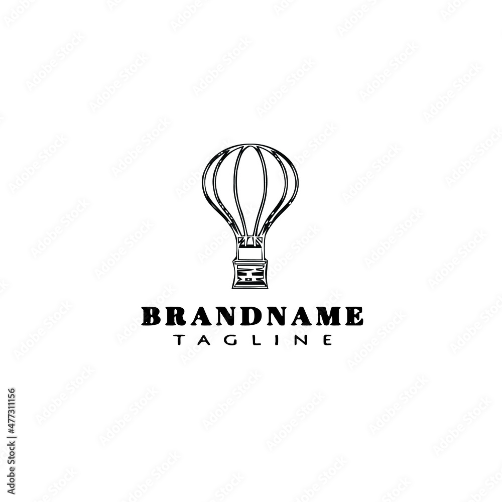dirigible logo cartoon icon design template black isolated vector illustration dirigible logo cartoon icon design template black isolated vector illustration