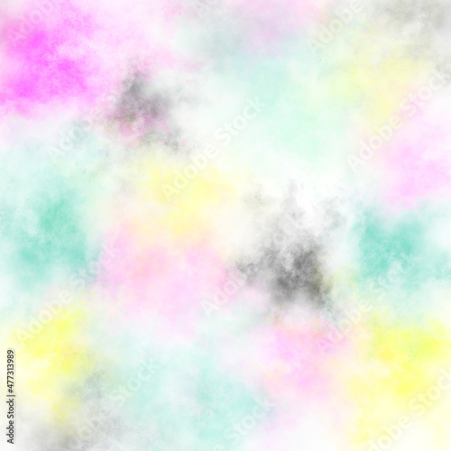 abstract multicolored spots on white background
