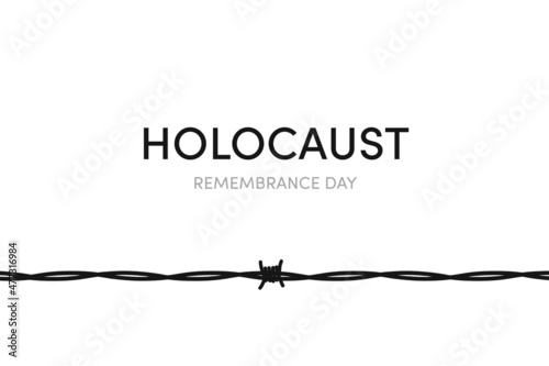 Obraz na płótnie Holocaust Remembrance Day illustration