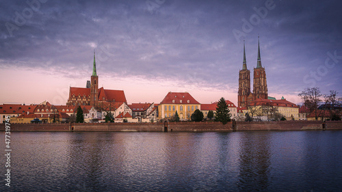 Panorama of the historic part of Wrocław - "Ostrów Tumski" | Wrocław, Lower Silesia, Poland