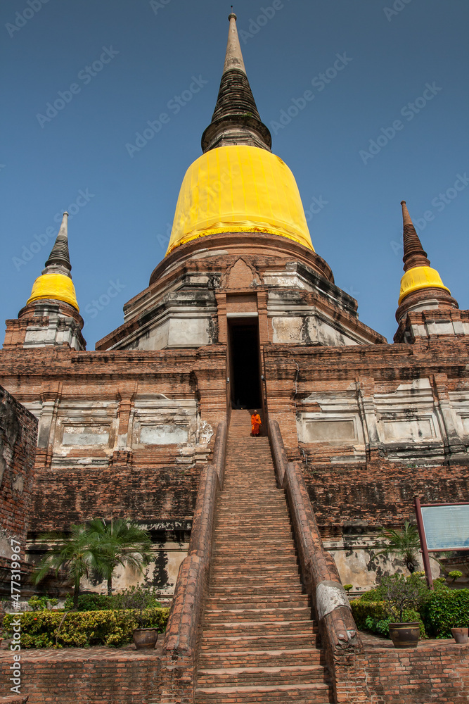 Ayutthaya Historical Park covers the ruins of the old city of Ayutthaya, Phra Nakhon Si Ayutthaya Province, Thailand. The Capital of the Kingdom of Siam an historic 13th century city.
